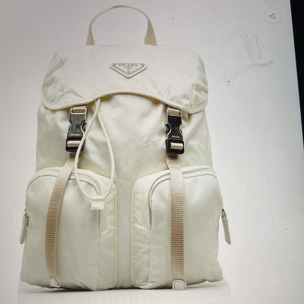 Prada Cream Backpack